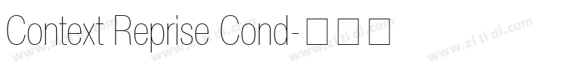 Context Reprise Cond字体转换